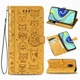 Чохол Embossed Cat and Dog для Xiaomi Redmi Note 9 Pro книжка шкіра PU Yellow - зображення 1