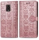 Чохол Embossed Cat and Dog для Xiaomi Redmi Note 9 Pro книжка шкіра PU Rose-Gold - зображення 2