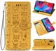 Чехол Embossed Cat and Dog для Xiaomi Redmi 7 книжка кожа PU Yellow - изображение 1