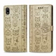 Чехол Embossed Cat and Dog для Xiaomi Redmi 7A книжка кожа PU Gold - изображение 2