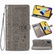 Чехол Embossed Cat and Dog для Samsung Galaxy M21 / M215 книжка кожа PU Gray - изображение 1
