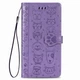 Чехол Embossed Cat and Dog для Xiaomi Redmi 8A книжка кожа PU Purple - изображение 3
