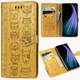 Чехол Embossed Cat and Dog для Xiaomi Redmi 7A книжка кожа PU Yellow - изображение 2