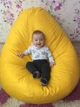 Кресло мешок груша Овал Coolki Оксфорд 600ДПУ XXXL 140x100 Желтый - изображение 2