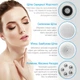 Електрична щітка для обличчя Facial SPA kit (01-07) Щітка для вмивання, масажу та глибокого очищення обличчя, 4 насадки, 3 швидкості - зображення 4