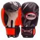 Перчатки для бокса и единоборств на липучке TWINS Champ TW-2206 Black-Orange-White 10 унций - изображение 1