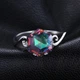 Кольцо из серебра 925 пробы с искусственным топазом "Mistyc Topaz" 17,5мм - изображение 3