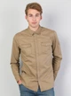 Рубашка хлопковая мужская Colin's CL1046446CML XS Camel - изображение 1