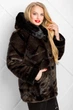 Кожушок Miorichi Ш-2001 50 Коричневий з чорним (02001-b-black50) - зображення 10