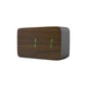Электронные настольные часы прямоугольные LED WOODEN CLOCK VST 863-5 под тёмное дерево , Зеленая подсветка (VST863CG) - зображення 2