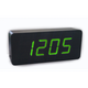 Электронные настольные часы-будильник LED WOOD CLOCK VST-865+ под дерево черные с зеленой подсветкой - изображение 1