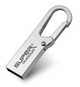 USB Флешка для компьютера 64ГБ Super DuoDuo 64gb металлическая флешка с карабином Серебристый - изображение 1