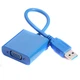Конвертер USB 3.0 (папа) на VGA (мама) 30cm, Blue - изображение 1