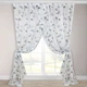 Тюль лён-муар с цветочным рисунком Adagio Windows Decor L012 Серая 2х2,7м - 2 шт - изображение 1