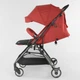 Коляска прогулочная детская "JOY" Kamelia Red/Black + футкавер (86088) - изображение 5