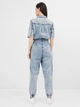 Комбинезон джинсовый женский H&M 2202-8206231 44 Светло-синий (hm02584859963) - изображение 2