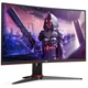 Монітор AOC 23.6" C24G2AE/BK VA Black Curved; 1920х1080 (165 Гц), 1 мс, 250 кд/м2, DisplayPort, 2хHDMI, D-Sub, динаміки 2х2 Вт - зображення 2