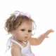 Кукла реборн NPK DOLL девочка Соня силиконовая, можно купать с ободком и соской 48 см - изображение 3