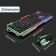Комплект проводная клавиатура с мышкой и LED RGB подсветкой UKC K33 (K33) - изображение 6