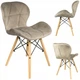 Крісло JUMI Scandinavian Design (велюр) beige - зображення 1