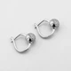 Срібні сережки Кульки з фіанітами c121615 Діамант - изображение 1