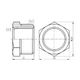 Футорка SD Forte 1/2"х3/8" ЗВ SF374159 - зображення 2