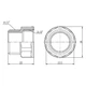 Перехід SD Forte 1/2" ВЗ SF3601515 - зображення 2