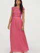 Платье длинное осеннее женское H&M 0606800-7 38 Розовое (СА2000001544877) - изображение 1