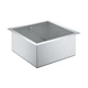 GROHE Мийка для кухні 464 x 464 мм, 1 чаша, матова, в рівень зі стільницею (31578SD0) - изображение 5