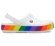 Сабо Crocband™ Rainbow Block Clog M8W10-40.5-26-26.5 см White Multi 206361-W - зображення 1