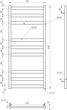 Сушка для рушників Tristar flat Водяний 120x53x3 - зображення 4