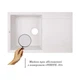 Кухонная мойка Lidz 790x495/230 WHI-01 (LIDZWHI01790495230) - изображение 3