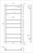 Сушка для рушників Tristar square Електричний 100x53x3 - зображення 4