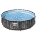 Круглый каркасный бассейн Bestway 5614Z (427х100 см) Wood Style Frame Pool - изображение 1
