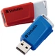 Флеш пам'ять USB Verbatim Store 'n' Click 2x32GB USB 3.2 Gen1 2 шт Red/Blue (49308) - зображення 3