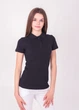 Футболка поло женская TvoePolo однотонная XXL Черное (5715-01xxl) - изображение 1