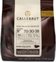Шоколад бельгійський Callebaut №70-30-38 Екстрачорний у дропсах 400 г (5410522556575) - зображення 1