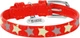 Нашийник для собак шкіряний Collar WAUDOG Glamour з QR-паспортом, візерунок "Зірочка", світний/світловідбивний, XS, Ш 12 мм, Д 21-29 см (35843) - зображення 2
