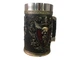 Кружка Готика Чашка 3D Skull Mug Череп Пивная кружка с Гербом Крылатого Черепа 500 мл - изображение 3