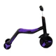 Самокат 3в1 JT 30304 Best Scooter, самокат-велобіг-велосипед, ФІОЛЕТОВИЙ, світло, 8 мелодій, колеса PU, переднє колесо d=20 см, задні d=11 см - зображення 3