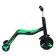 Самокат 3в1 JT 40405 Best Scooter, самокат-велобіг-велосипед, САЛАТОВИЙ, світло, 8 мелодій, колеса PU, переднє колесо d=20 см, задні d=11 см - зображення 3