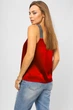 Майка Lipar на широких бретелях 48 Красная 2106 - изображение 2