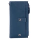Кошелек женский кожаный на молнии синий ST 420 light blue - изображение 4