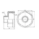 Перехід SD Forte 1" 1/4х1/2" ВЗ SF3603215 - зображення 2