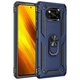 Чехол Shield для Xiaomi Poco X3 / X3 Pro бампер противоударный с подставкой&nbsp;Dark-Blue - изображение 2