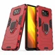 Чехол Iron Ring для Xiaomi Poco X3 / X3 Pro бампер противоударный с подставкой&nbsp;Red - изображение 1