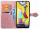 Чехол Vintage для Samsung Galaxy M31 / M315 книжка женский с визитницей розовый - изображение 4