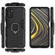 Чехол Fiji Ring для Xiaomi Redmi 9T бронированный бампер с кольцом черный - изображение 3