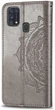 Чехол Vintage для Samsung Galaxy M31 / M315 книжка женский с визитницей серый - изображение 3