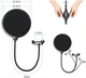 Микрофонный поп-фильтр Manchez BF8 Black (3_01111) - изображение 4